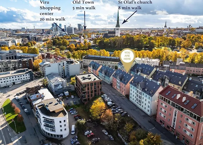 Stylish 1br Kalaranna, Walk To Old Town, Port, Cafes 公寓 塔林